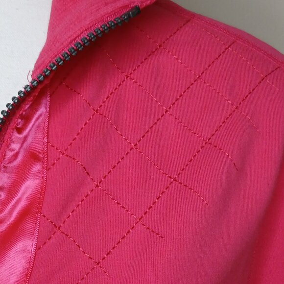 Lululemon Mogul Full-Zip Satin Ribbon Trim Jacket RARE size 8 hot pink - Picture 4 of 9